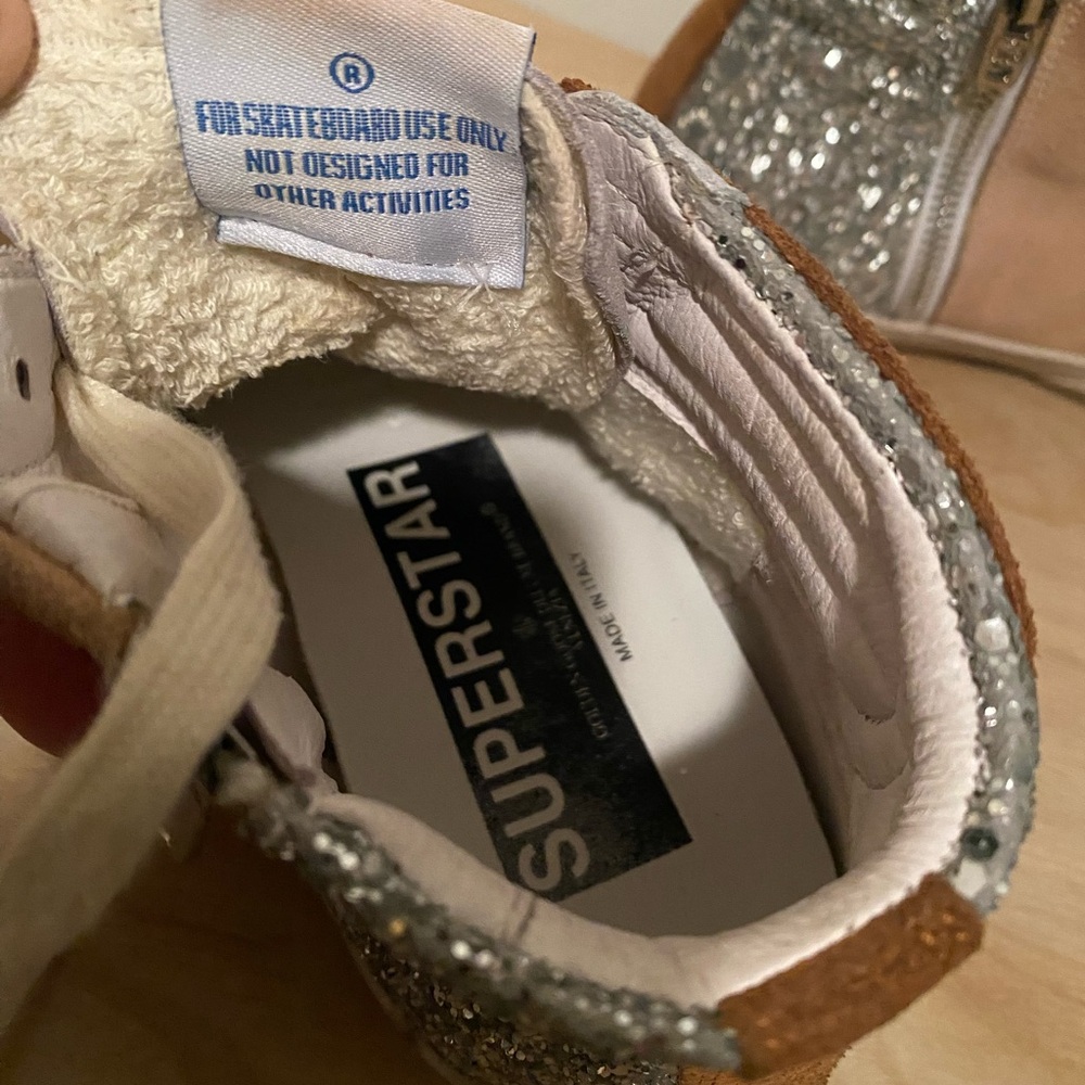 Golden Goose Slide High-Top Sneakers Glitter / Star EU 37 US 7 - Picture 13 of 15